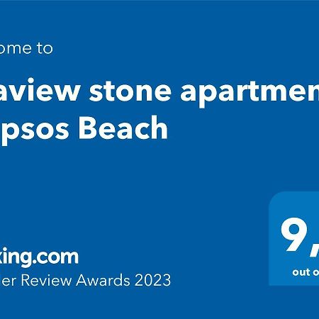 Seaview Stone Apartment In Ipsos Beach 외부 사진