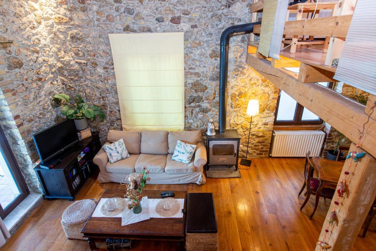 Seaview Stone Apartment In Ipsos Beach 외부 사진