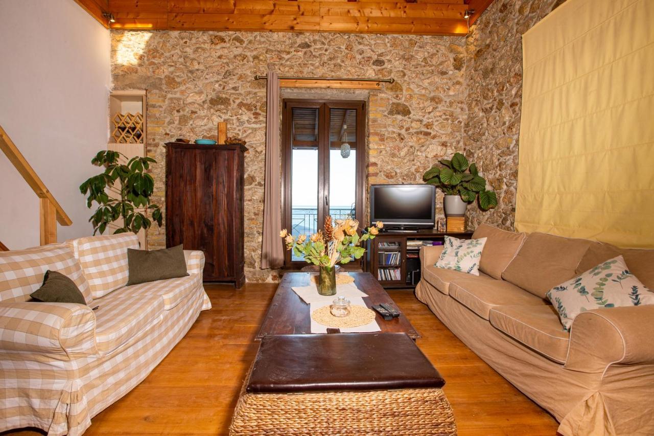 Seaview Stone Apartment In Ipsos Beach 외부 사진
